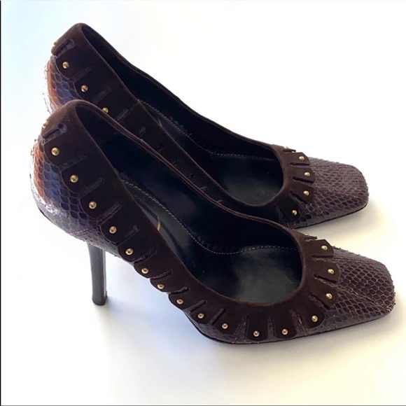 Yves Saint Laurent Snake Studded Pumps Size EU 40 - Picture 2 of 11